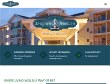 Tablet Screenshot of evergreenfountains.com